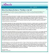 Editorial about the ethics involved in decision-making